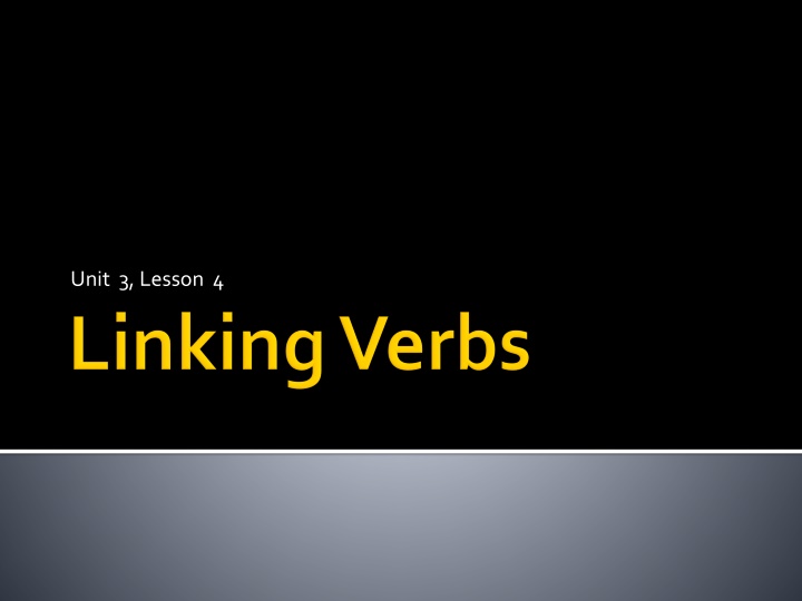 Linking Verbs in English Grammar
