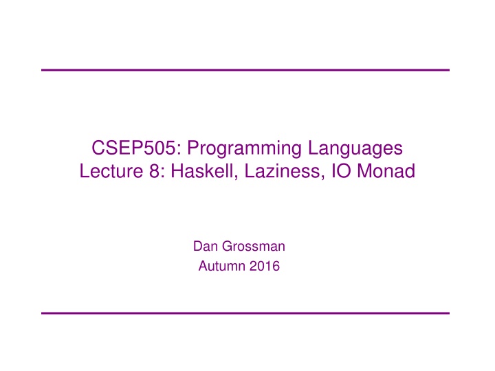 Haskell Programming Language
