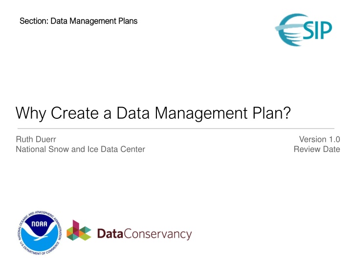 Importance of Creating a Data Management Plan