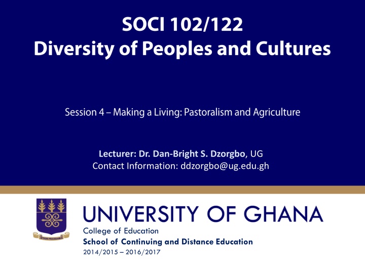 Horticulture and Agriculture: Adaptive Strategies in Human History