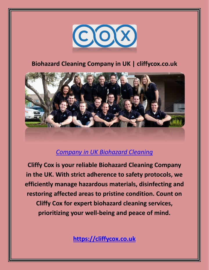 biohazard cleaning company in uk cliffycox co uk n.w