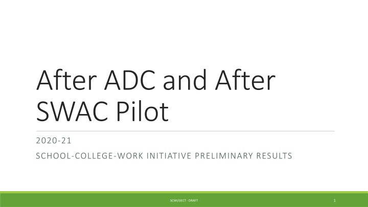 Dual Credit Programs Impact Analysis 2020-21