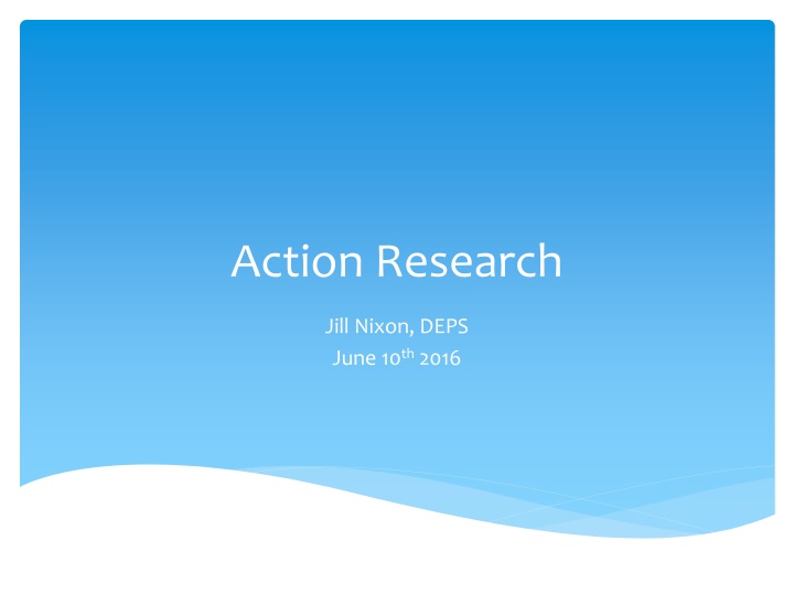 Collaborative Action Research in Education