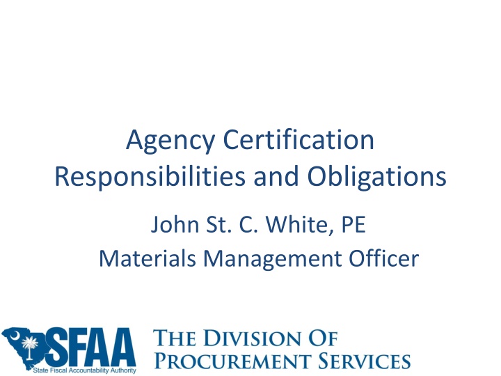 A Comprehensive Guide to Procurement Certification Responsibilities and Obligations