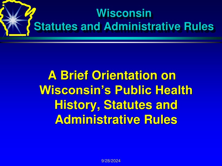 Wisconsin Public Health Statutes Overview