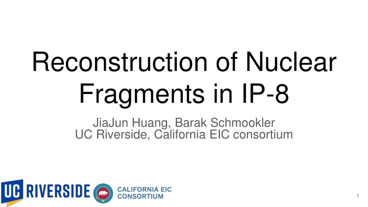 Reconstruction of Nuclear Fragments in EIC e-A Collisions