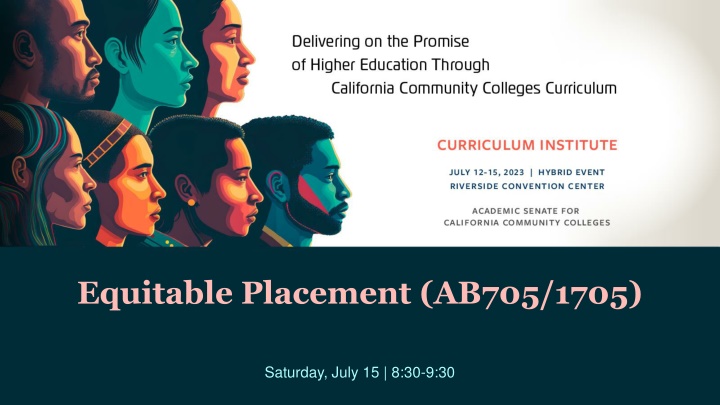 Equitable Placement Strategies for Student Success
