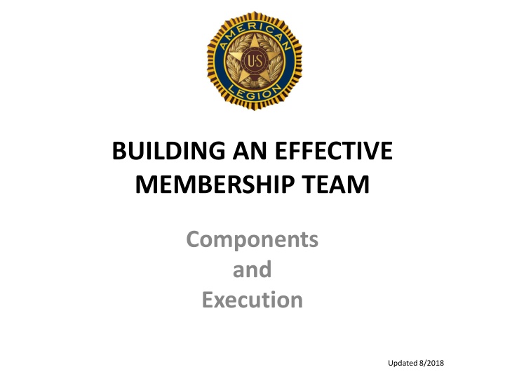 Building an Effective Membership Team: Components and Execution