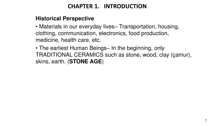 Evolution of Materials Science and Engineering in Human History