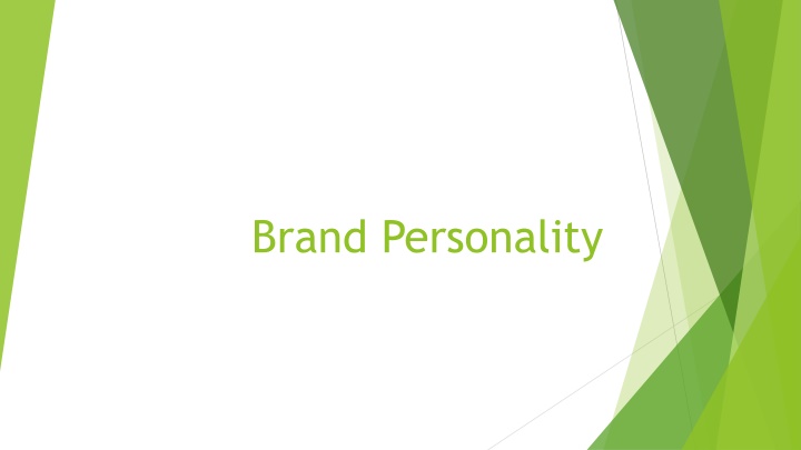 Brand Personality and Self-Congruity Theory