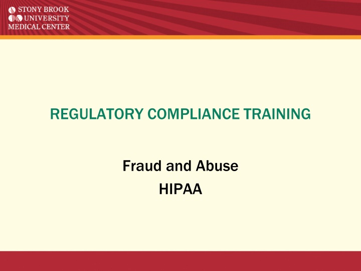 Healthcare Fraud and Abuse Compliance Training Overview