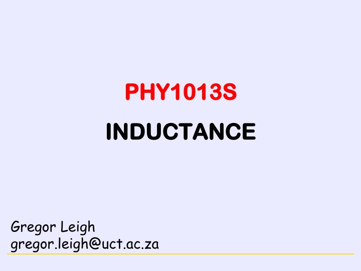 Magnetism and Inductance in Physics