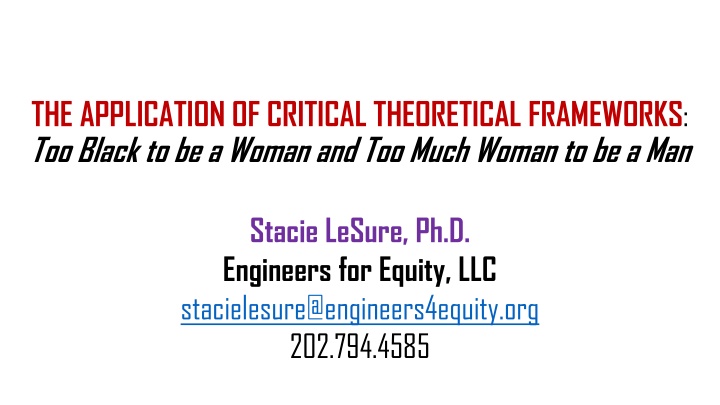 Examining Stereotype Threat in Engineering Education
