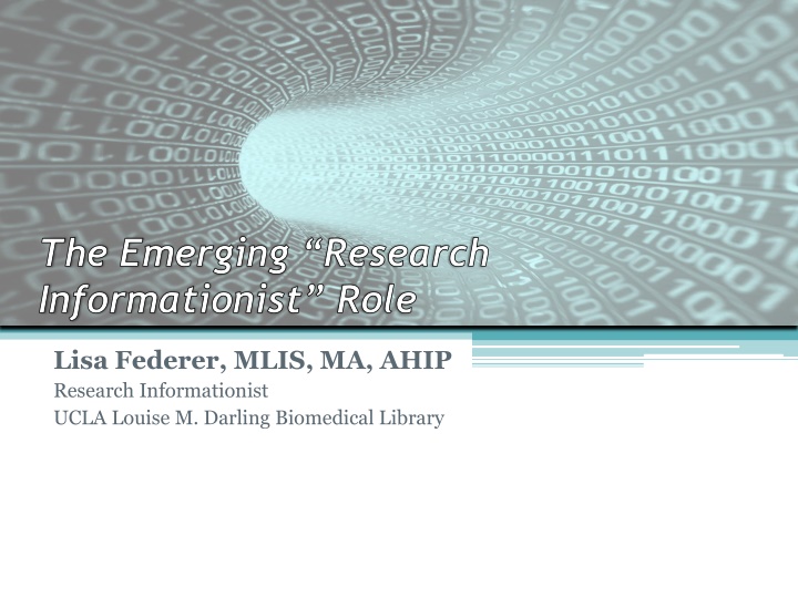 The Role of a Research Informationist