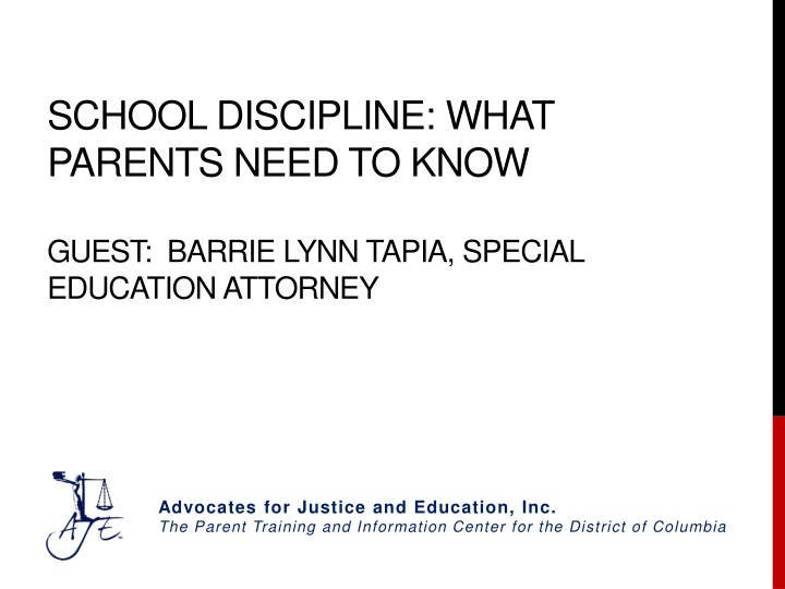 Important Information for Parents: School Discipline Updates and Student Rights