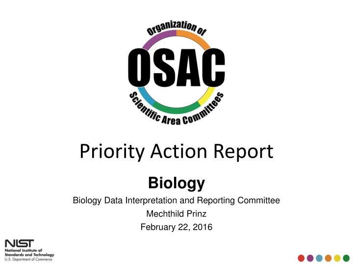 Forensic Biology Data Interpretation Committee Overview