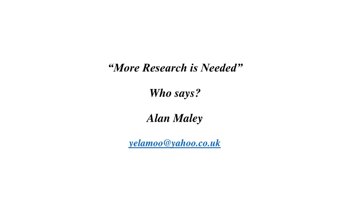 Problems with the Perception of Research in Language Teaching