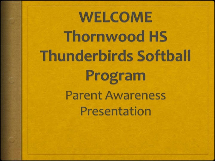 Thornwood Softball Program Overview
