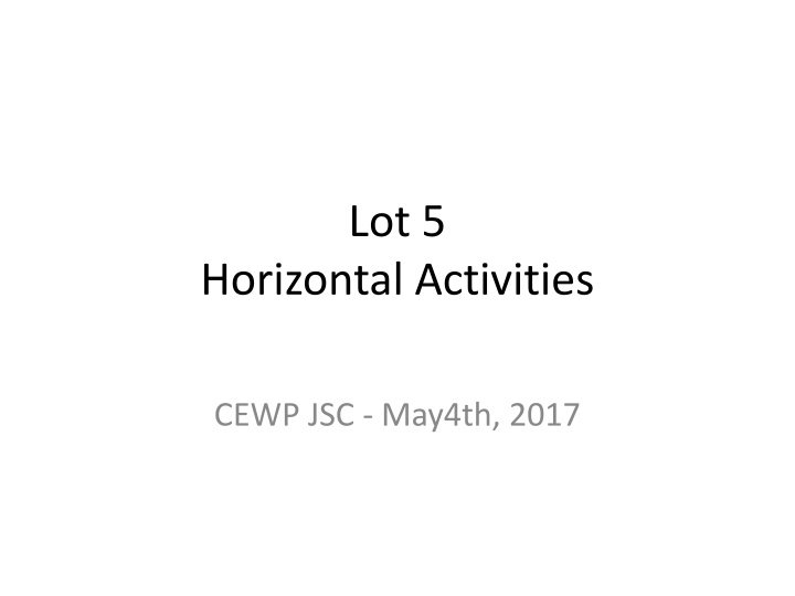 International Water Policy Cooperation Project Overview
