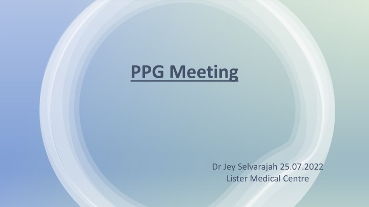 Lister Medical Centre PPG Meeting Updates