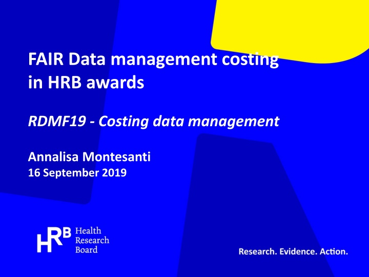 Managing Data Costs and FAIR Data Practices in Research Awards