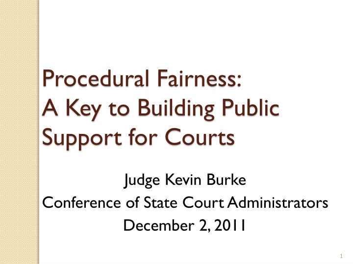 Public Perceptions of Courts and Judges