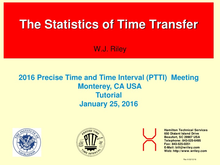 Time Transfer Statistics in Technical Services