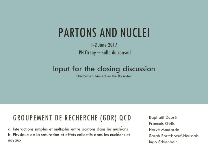 Parton and Nucleon Interactions in Hadronic Collisions