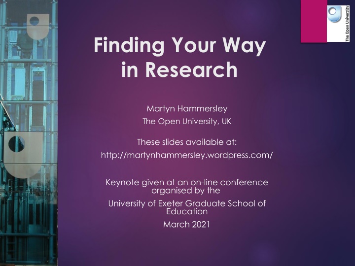 Unpacking Metaphors in Research Journey by Martyn Hammersley