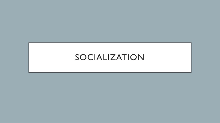 Socialization: Impact on Individuals and Society