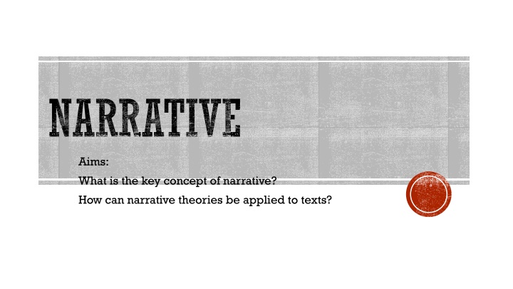 Narrative Theories in Texts and Films