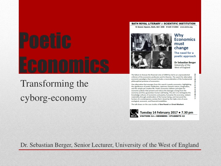 Interplay of Poetry and Economics in the Cyborg Economy