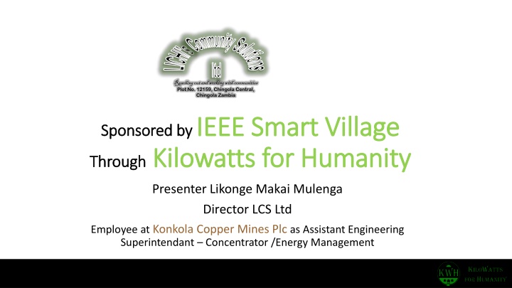 Innovative Community Solutions for Sustainable Energy Access in Zambia