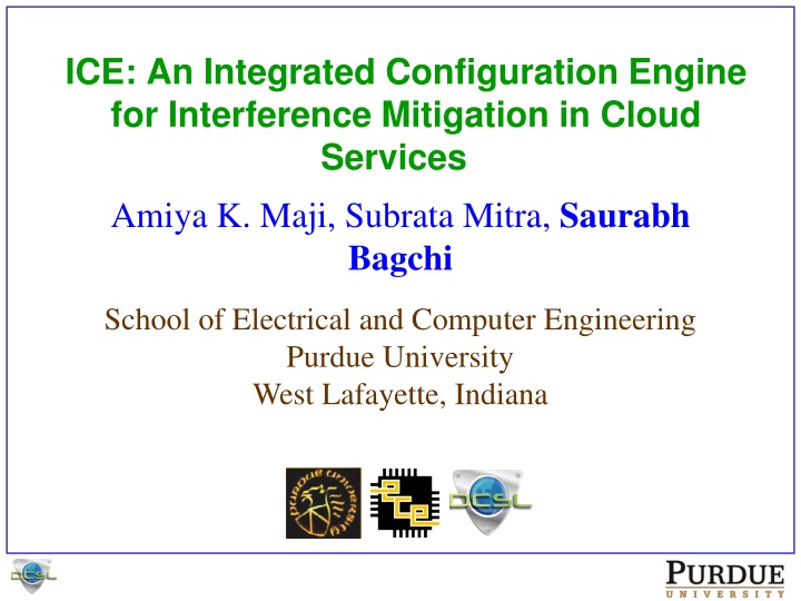 ICE: An Integrated Configuration Engine for Interference Mitigation