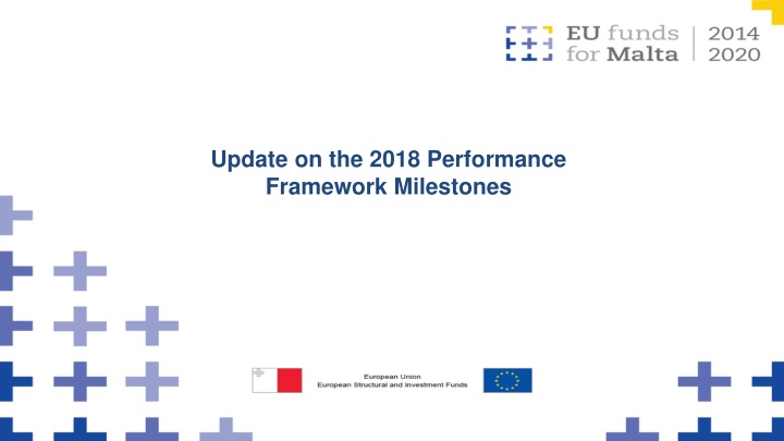 Overview of 2018 Performance Framework Milestones