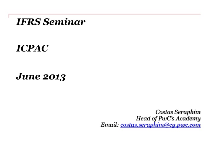 Financial Instruments in IFRS: Key Concepts and Overview