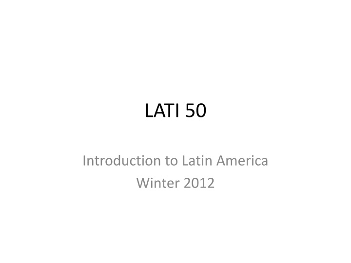 Latin America: A Cultural Journey Through History and Society