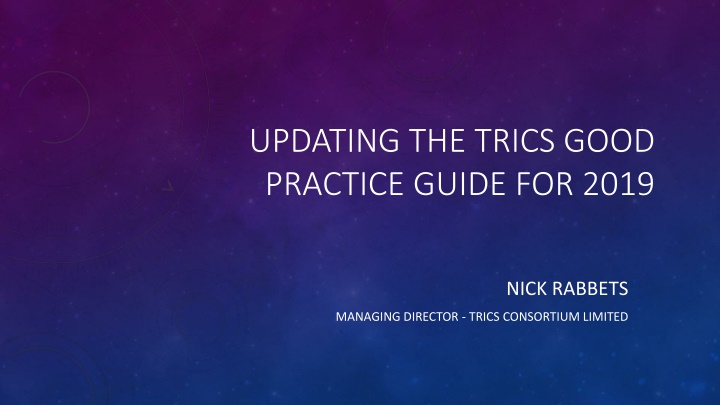 Enhancing TRICS Good Practice Guide for Effective Data Management