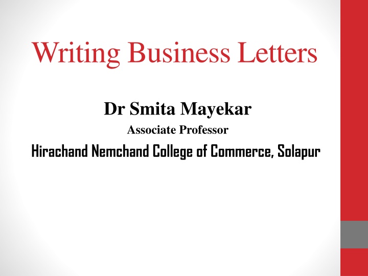 Business Letter Writing Guidelines and Formats