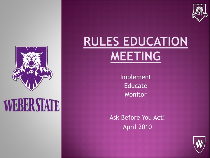 NCAA Rules Updates and Guidelines 2010