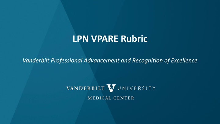 Vanderbilt Nursing Professional Development Rubric