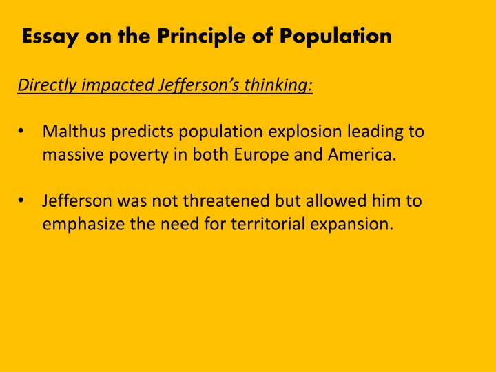 Impacts of Historical Events on Jefferson's Governance