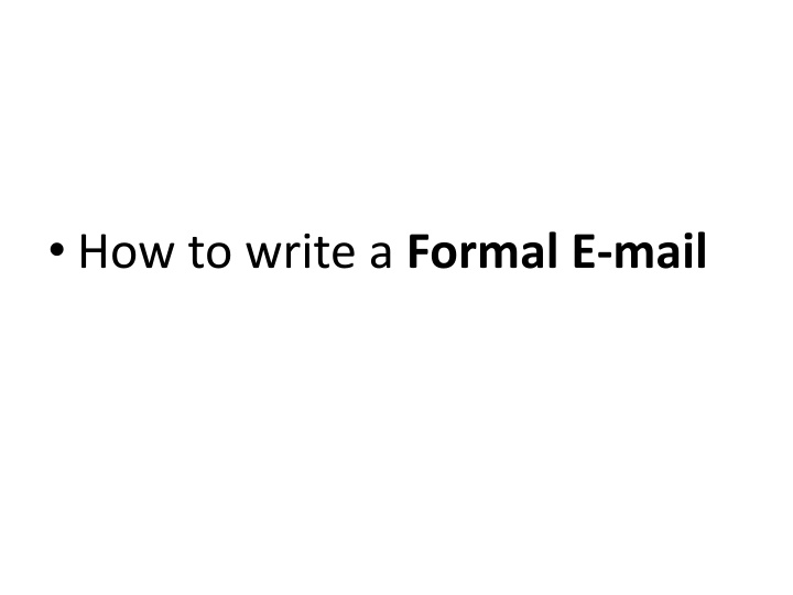 Master the Art of Writing Formal Emails