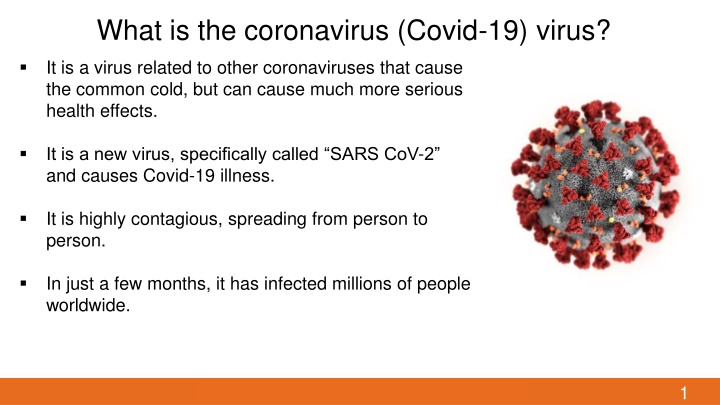 Covid-19: Symptoms, Spread, and Risks at Work