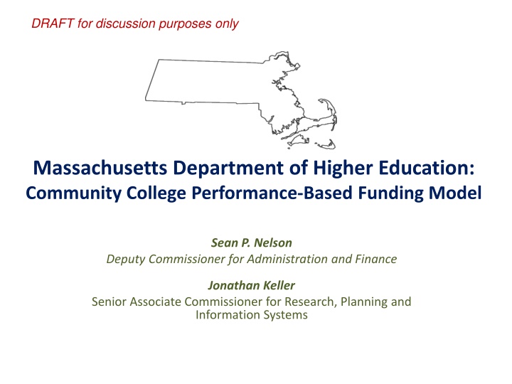 Massachusetts Community College Performance-Based Funding Model