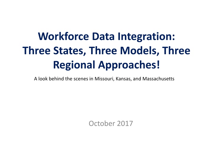 Workforce Data Integration Across Three States: Behind the Scenes in Missouri, Kansas, and Massachusetts