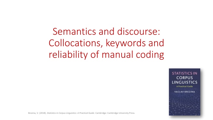Statistical Analysis of Discourse in Corpus Linguistics