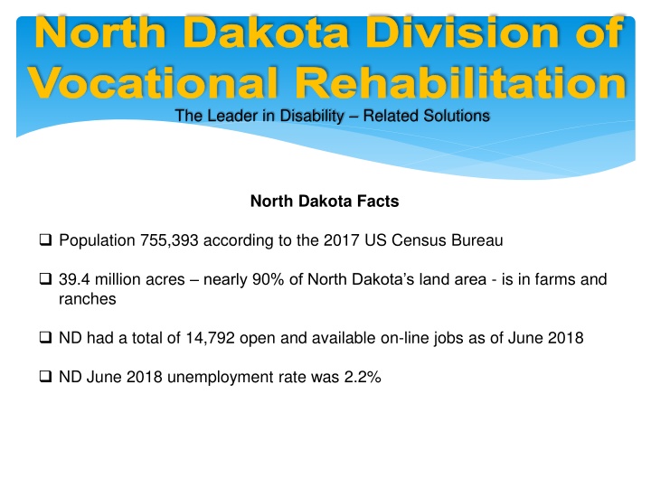 North Dakota Division of Vocational Rehabilitation: Empowering Individuals with Disabilities