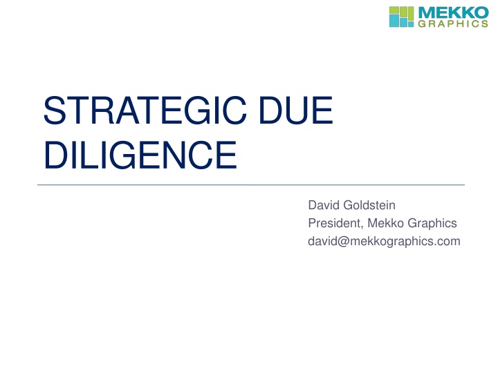 Strategic Due Diligence with Mekko Graphics: Empowering Decision-Making
