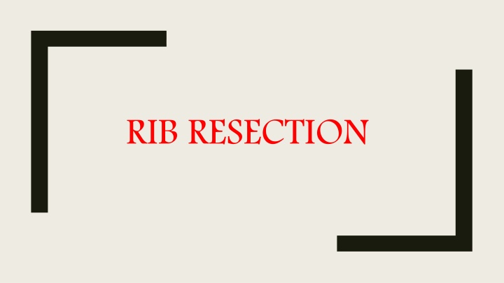 Veterinary Rib Resection Surgery Overview
